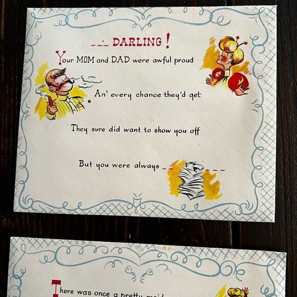 Vintage Birthday Card (1950’s) - Picture 3 of 8